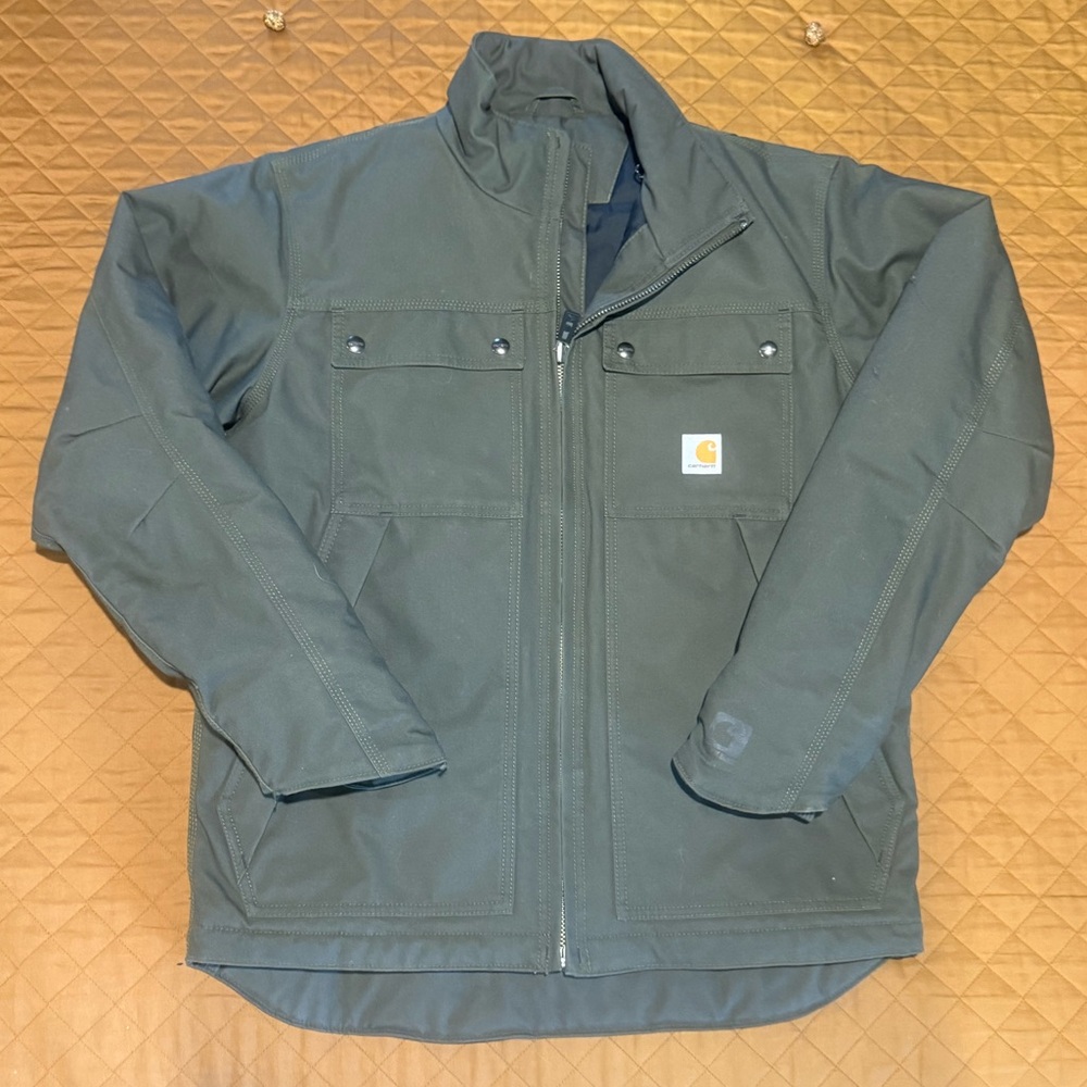Carhartt Men's Green Duck Canvas Jacket size Medium Regular